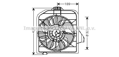 AVA QUALITY COOLING Вентилятор, охлаждение двигателя CR7503